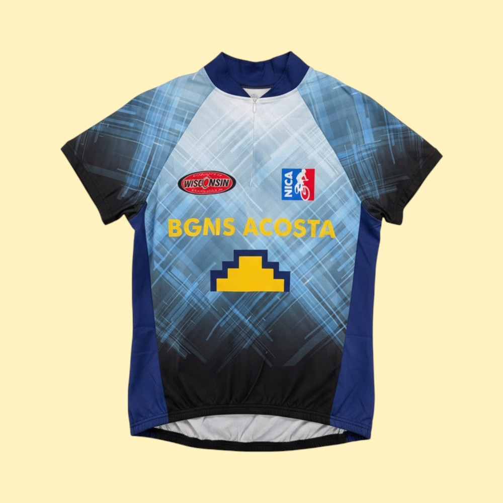 Martini NICA Wisconsin High School Cycling League Jersey Blue Black Mens‎ Medium